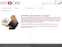 Tablet Screenshot of kopyform.de